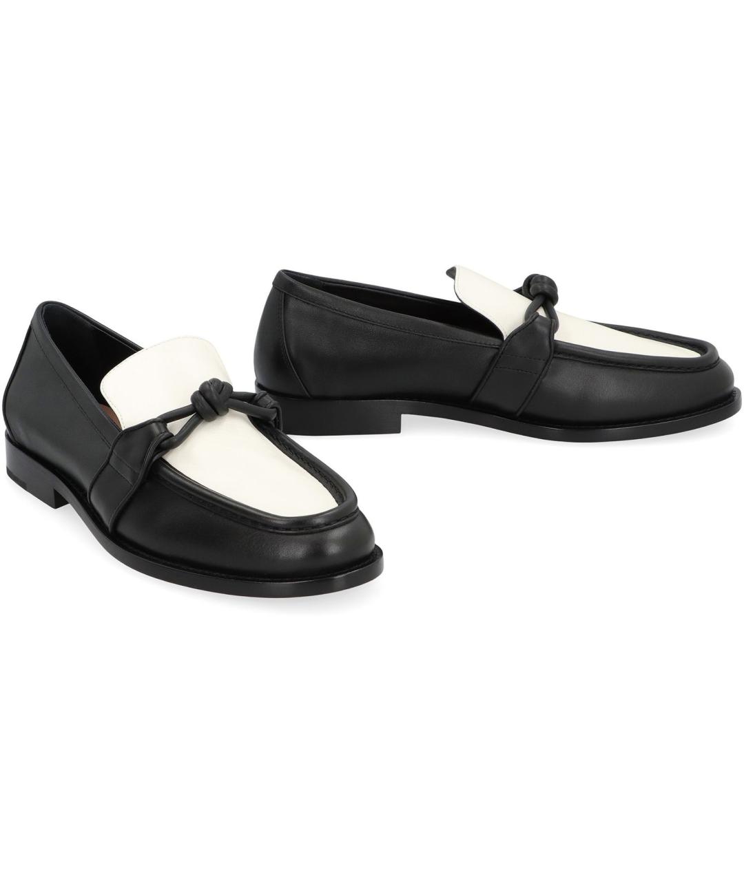 BOTTEGA VENETA Черные кожаные лоферы, фото 2