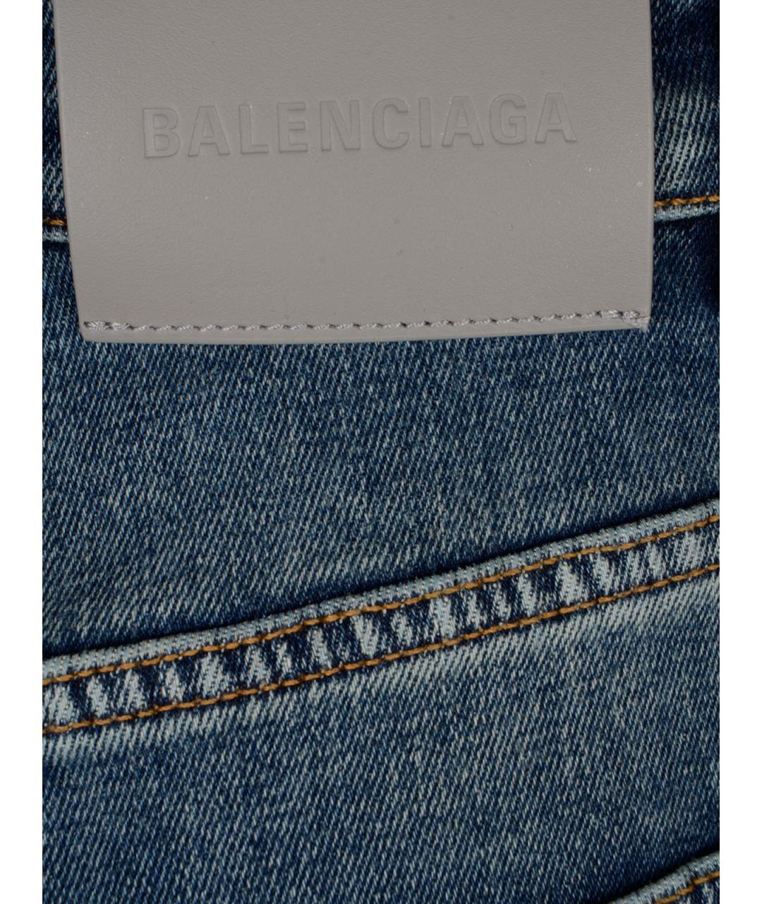 BALENCIAGA Синие прямые джинсы, фото 3