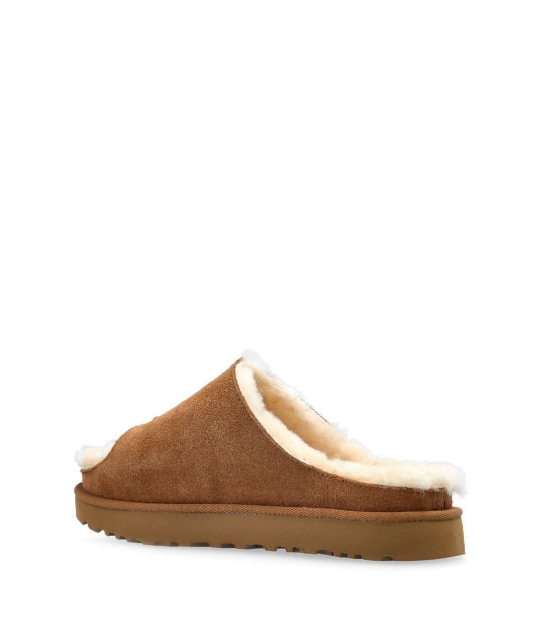 UGG AUSTRALIA Коричневые замшевые шлепанцы, фото 3