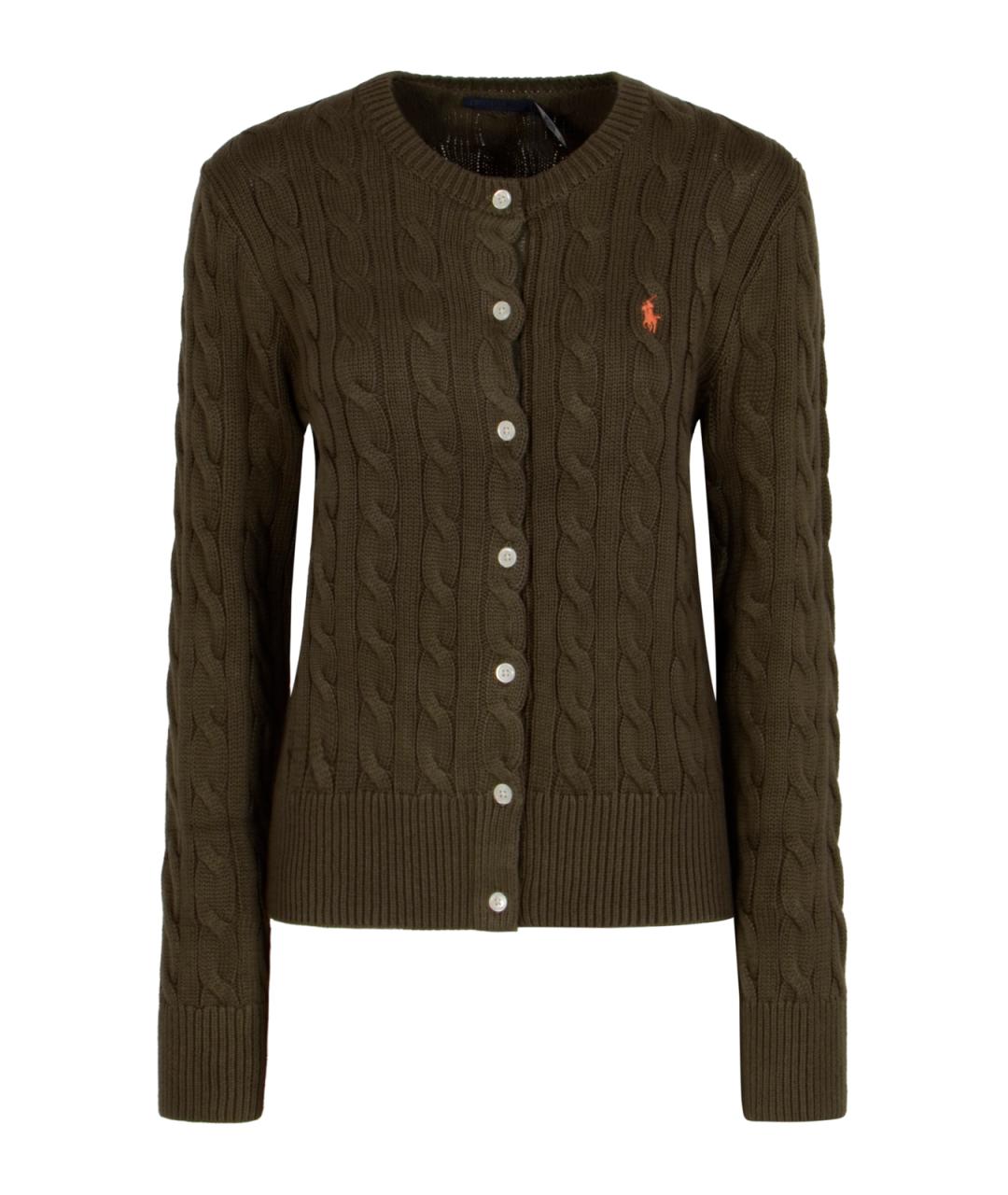 POLO RALPH LAUREN Коричневый кардиган, фото 1