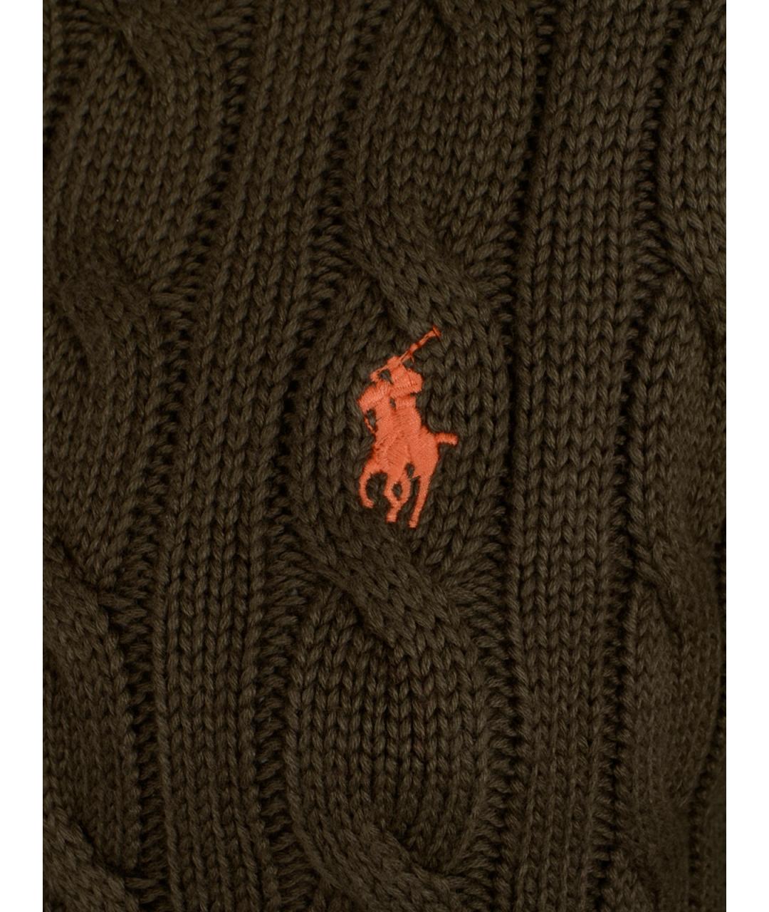 POLO RALPH LAUREN Коричневый кардиган, фото 3