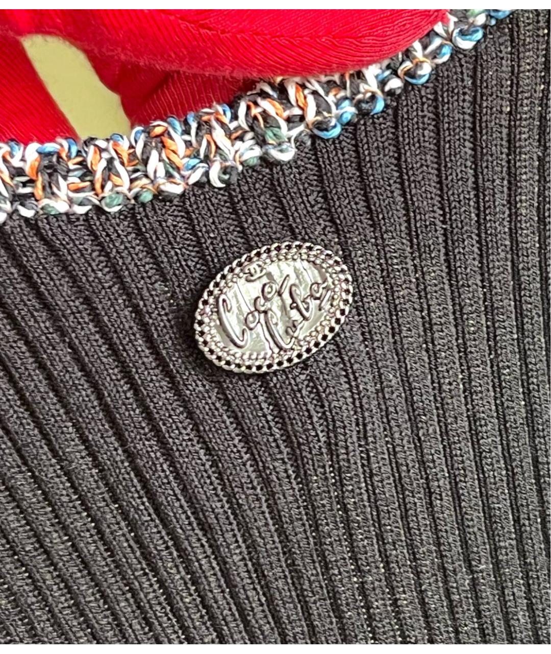 CHANEL Черная хлопковая майка, фото 5