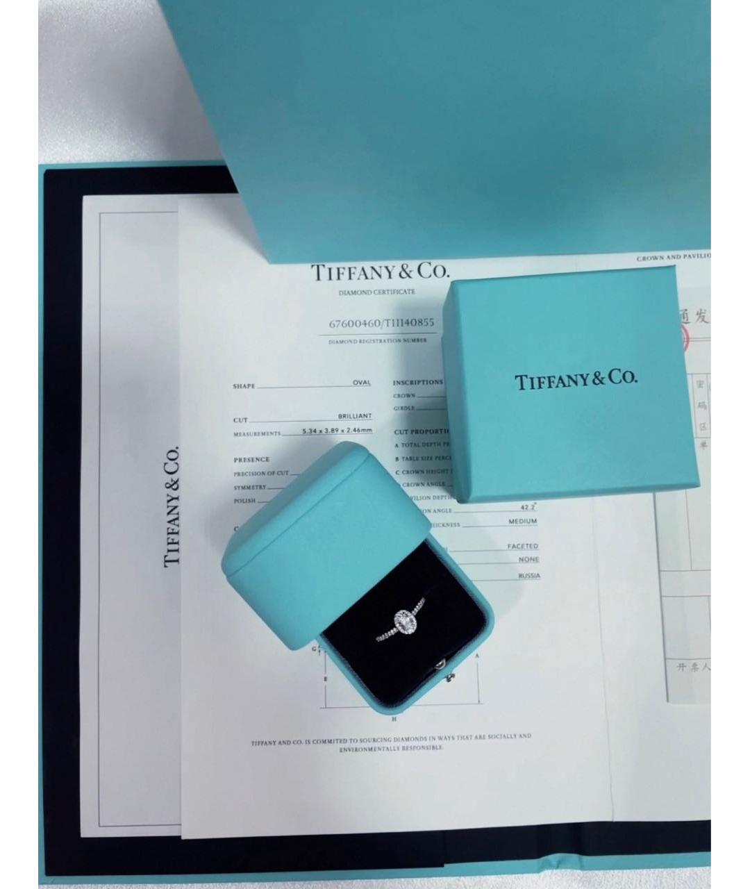 TIFFANY&CO Серебряное платиновое кольцо, фото 2