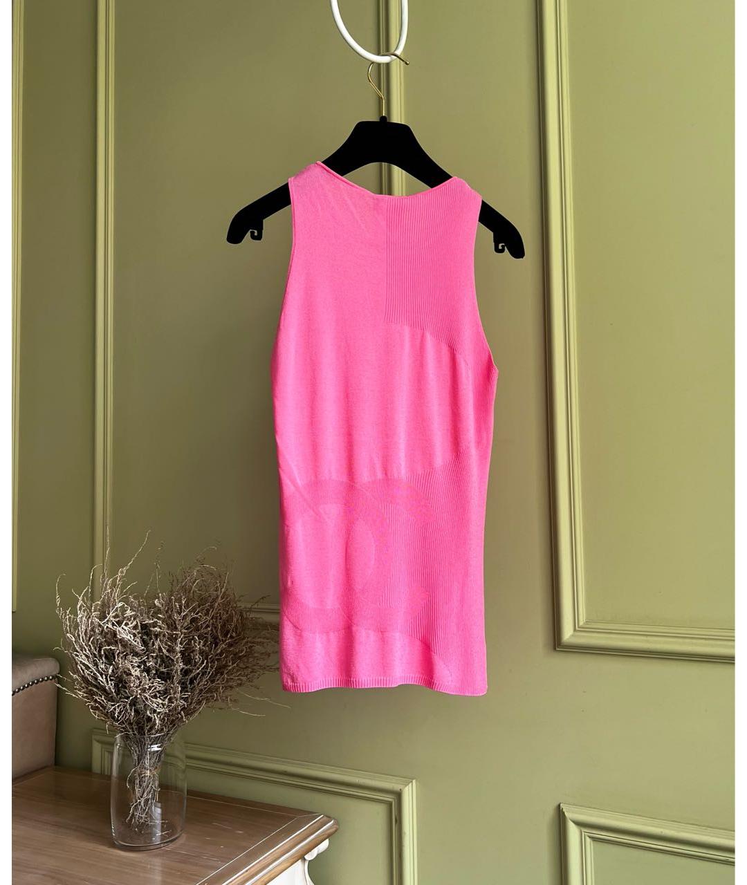 CHANEL Розовая майка, фото 6