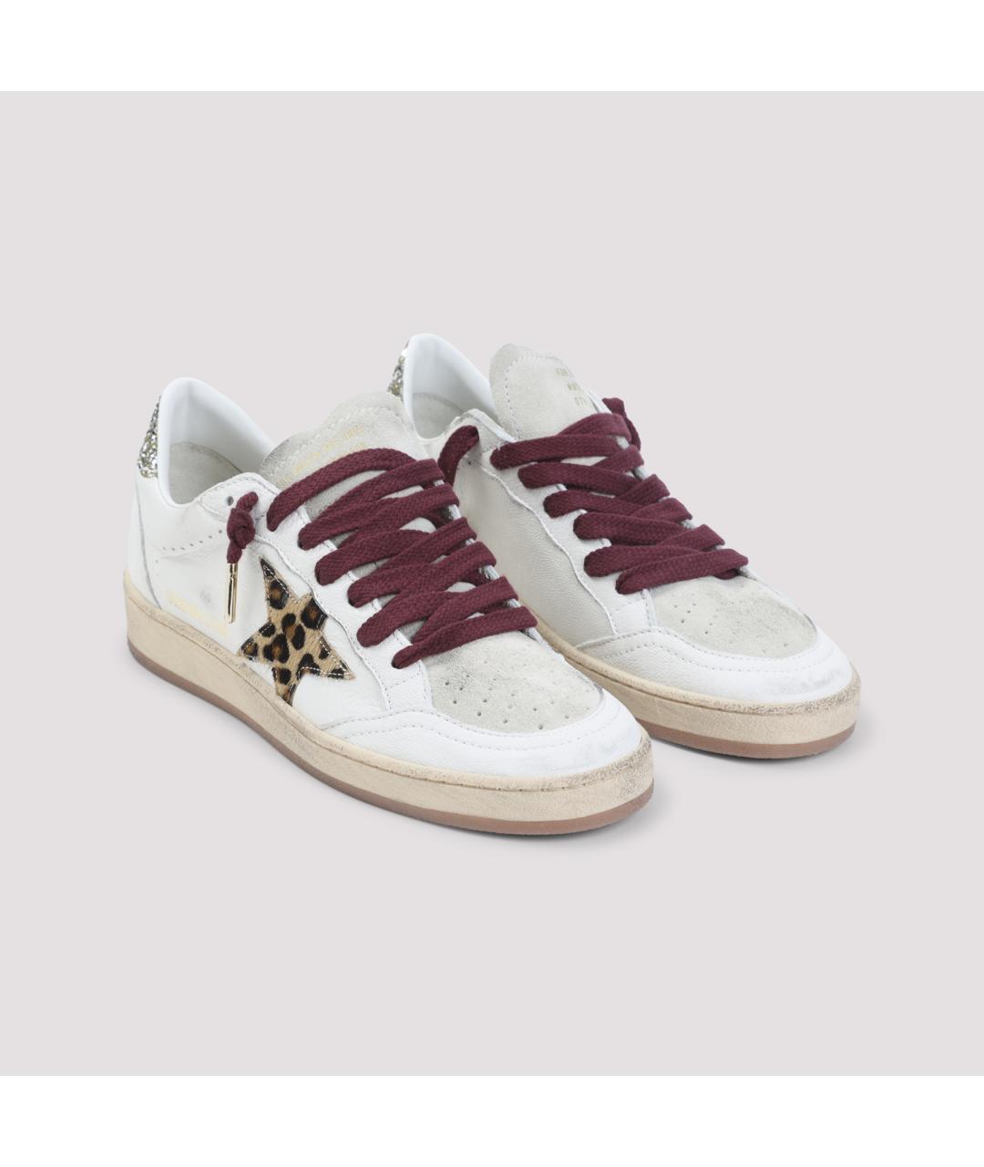 GOLDEN GOOSE DELUXE BRAND Белые кожаные кроссовки, фото 4