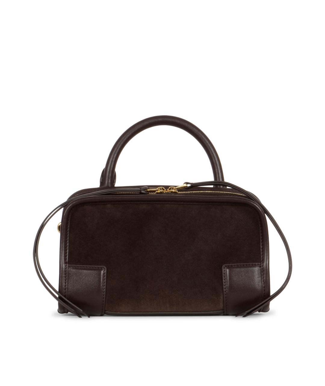 LOEWE Коричневая замшевая сумка тоут, фото 1