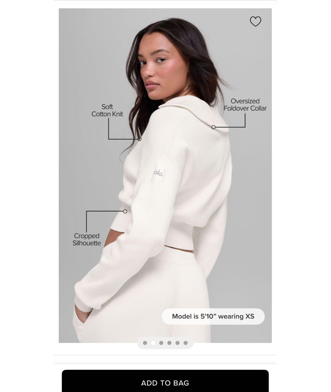 ALO YOGA Белый костюм с брюками, фото 8