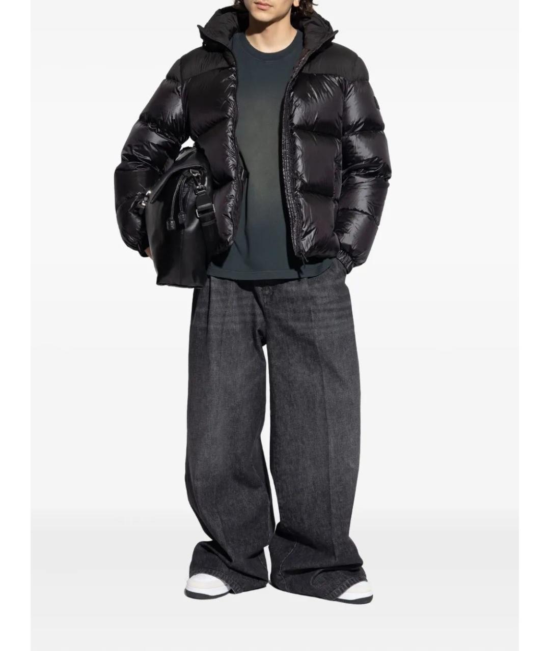 GOLDEN GOOSE Черная хлопковая футболка, фото 3