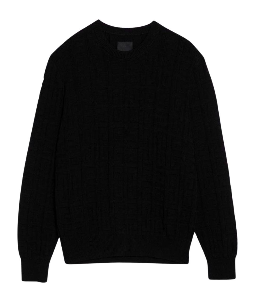 GIVENCHY Черный хлопковый джемпер / свитер, фото 1