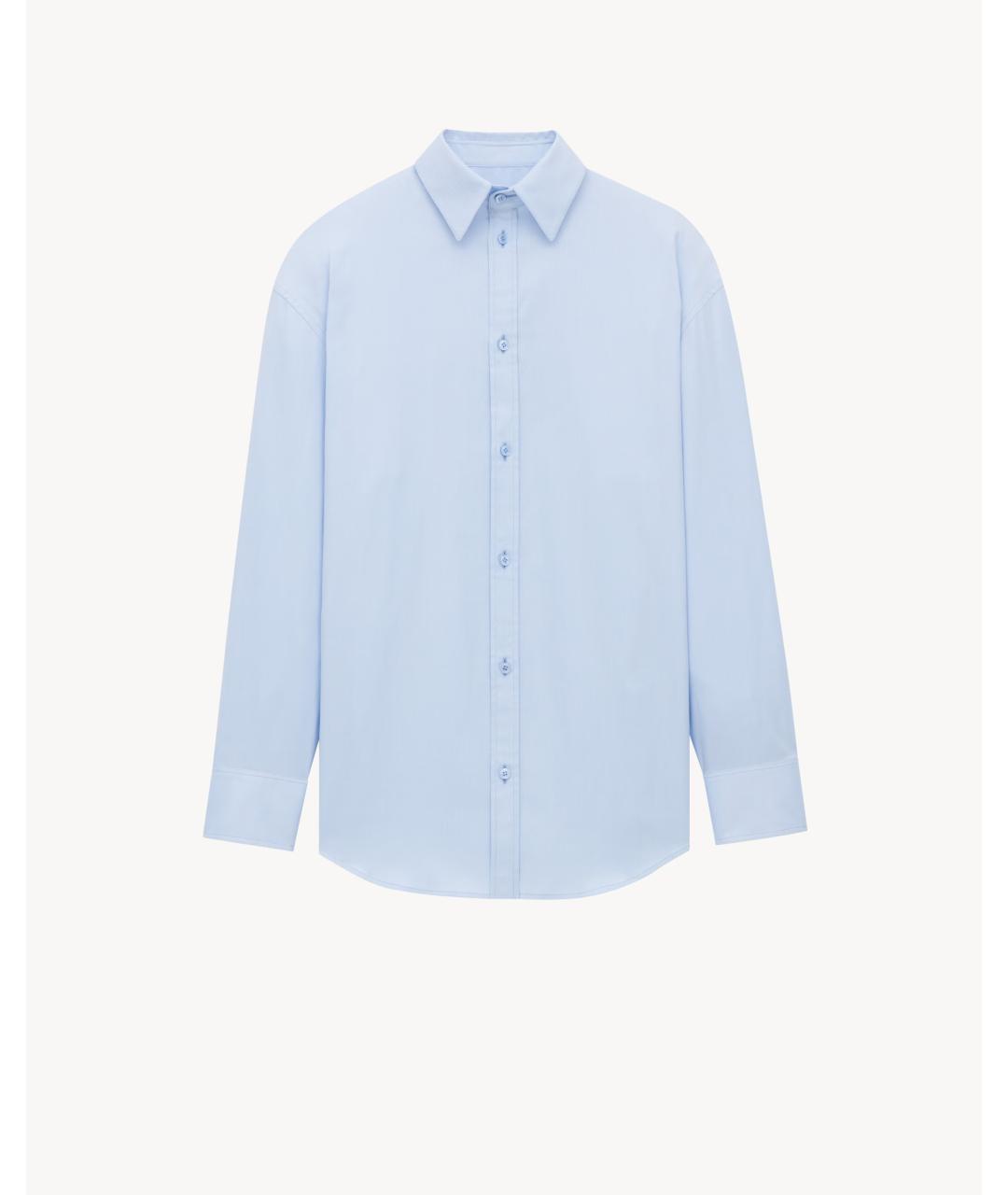 SAINT LAURENT Голубая хлопковая рубашка, фото 1