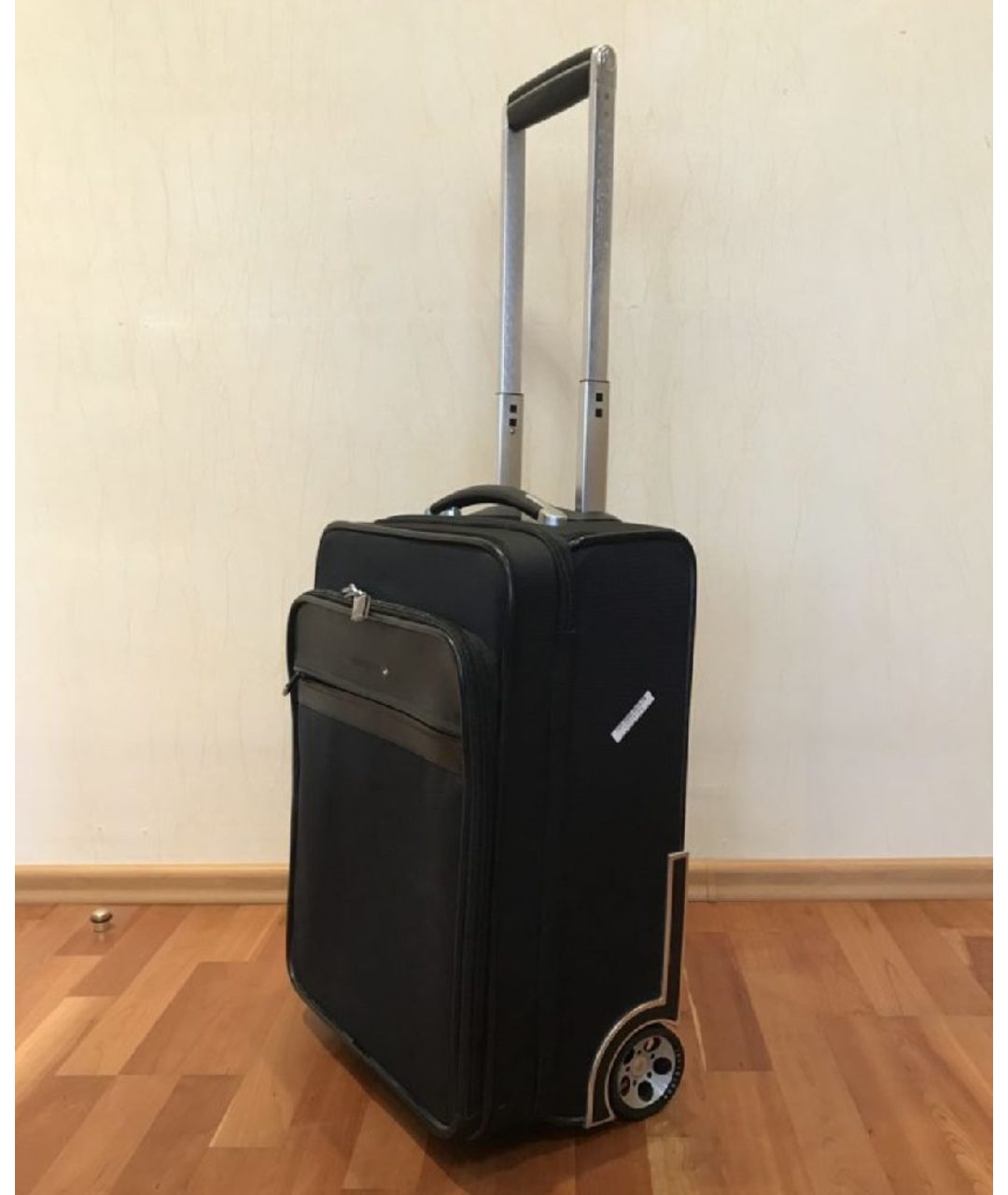 MONTBLANC Черный тканевый чемодан, фото 2
