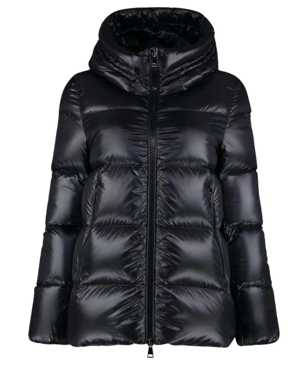 MONCLER Черный пуховик, фото 1