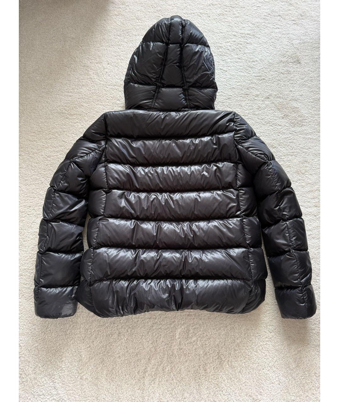 MONCLER Черный пуховик, фото 3