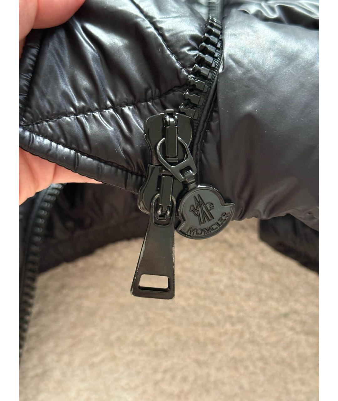MONCLER Черный пуховик, фото 7
