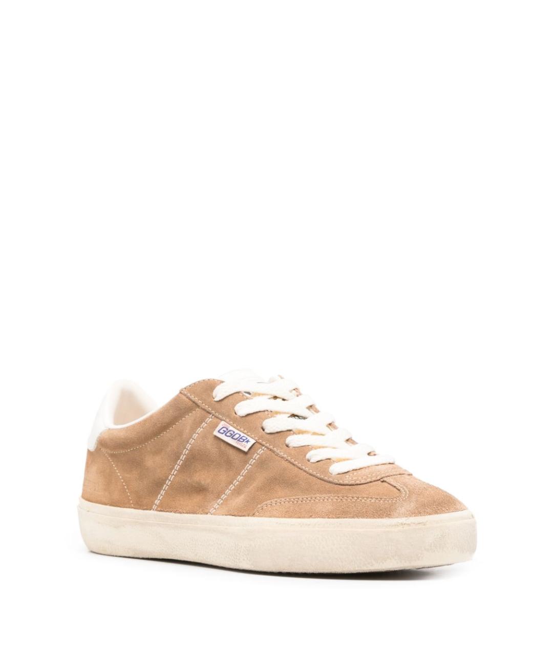 GOLDEN GOOSE DELUXE BRAND Бежевые замшевые кроссовки, фото 3