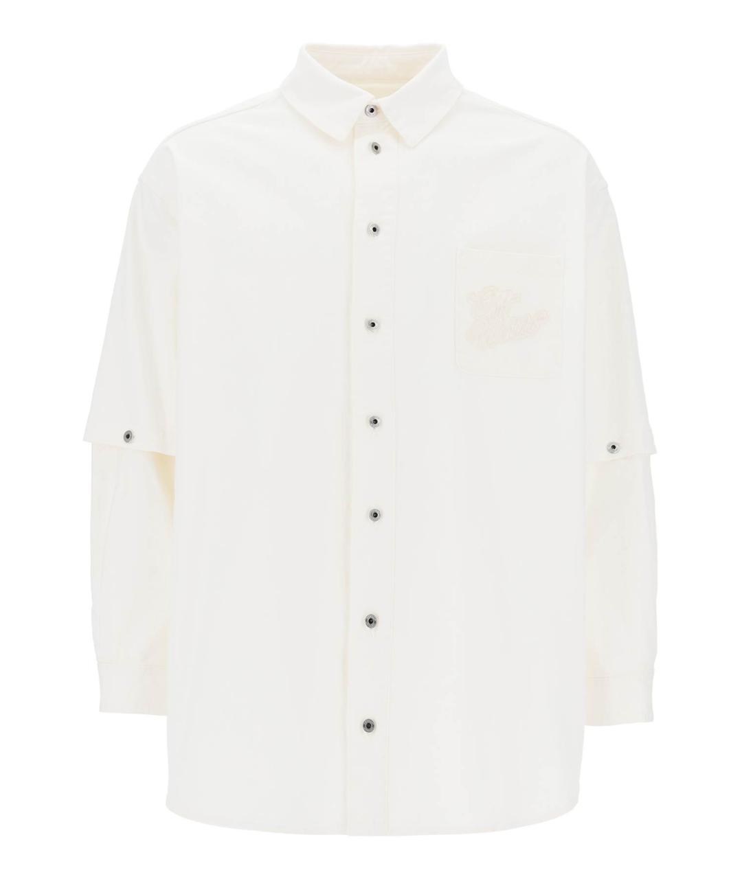 OFF-WHITE Белая хлопковая куртка, фото 1