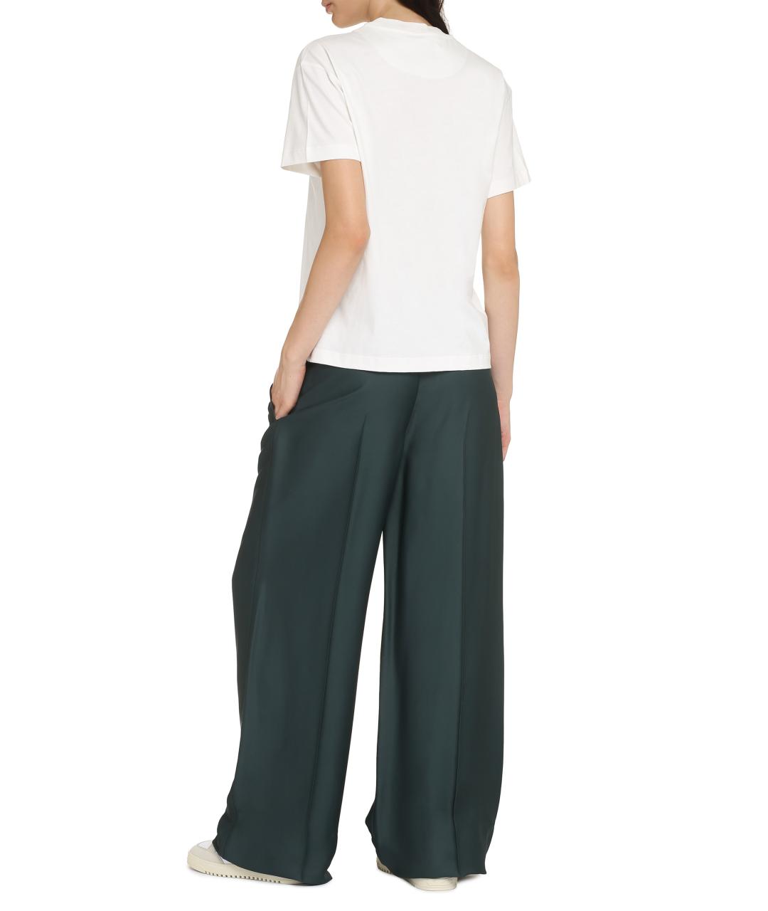 JIL SANDER Белая хлопковая футболка, фото 5