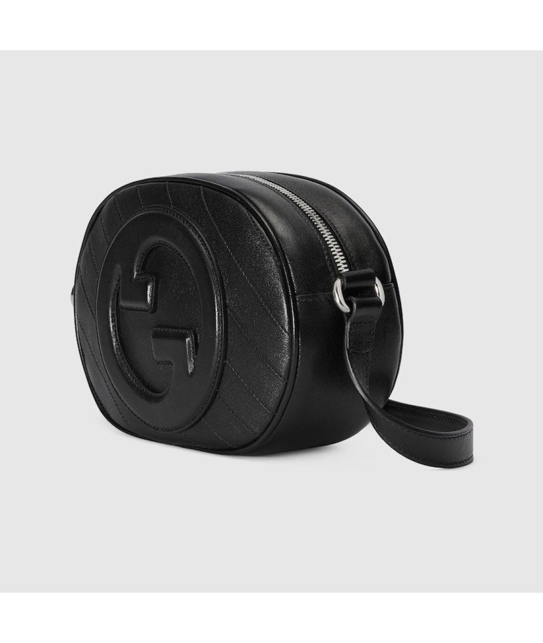 GUCCI Черная кожаная сумка через плечо, фото 2