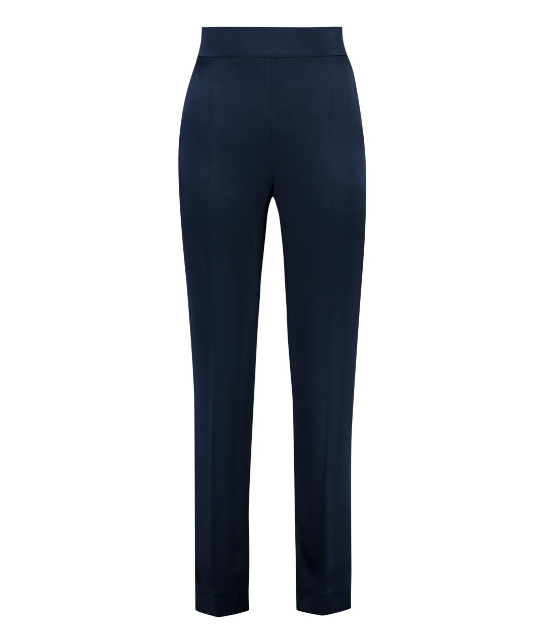 MAX MARA STUDIO Синие прямые брюки, фото 1