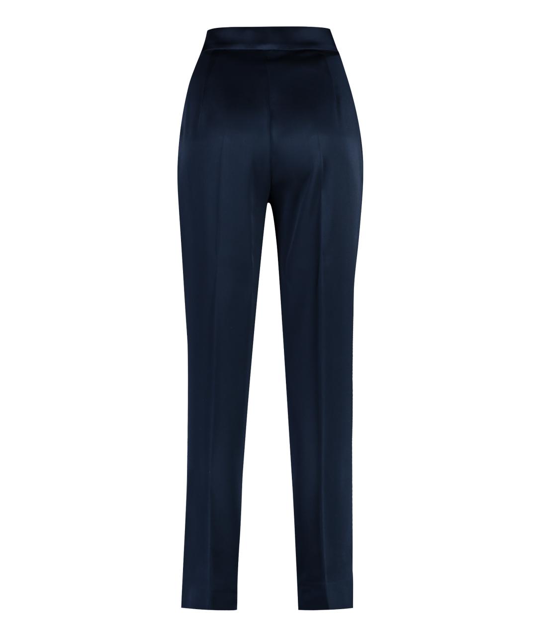 MAX MARA STUDIO Синие прямые брюки, фото 2