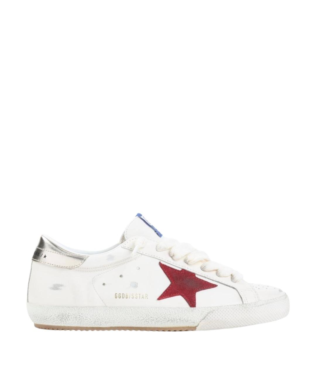 GOLDEN GOOSE DELUXE BRAND Белые кожаные низкие кроссовки / кеды, фото 1
