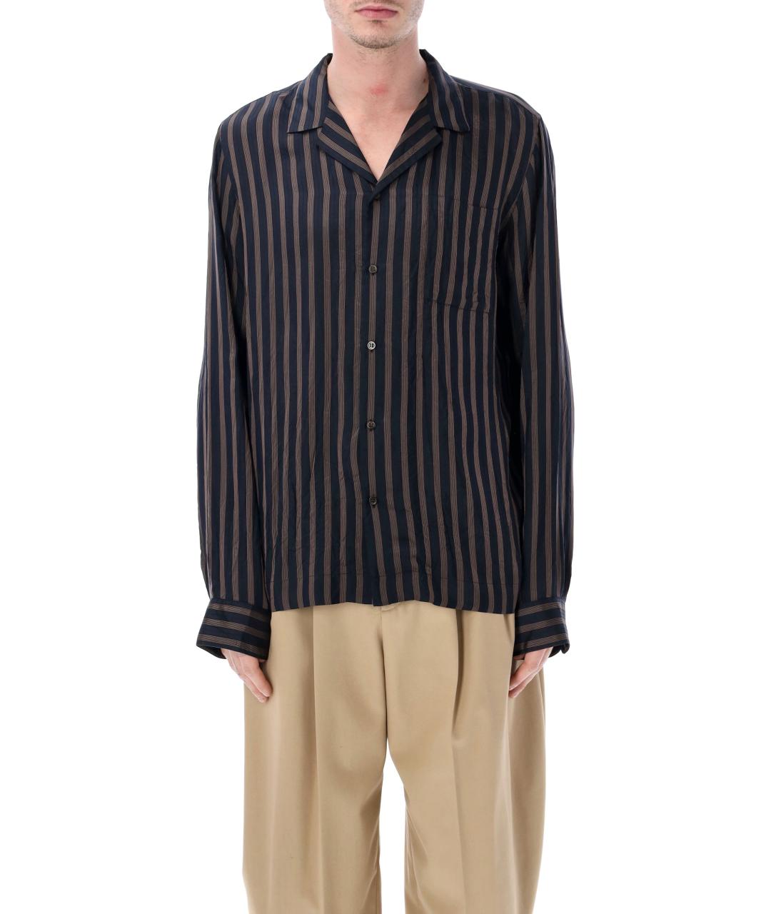 DRIES VAN NOTEN Синяя кэжуал рубашка, фото 1