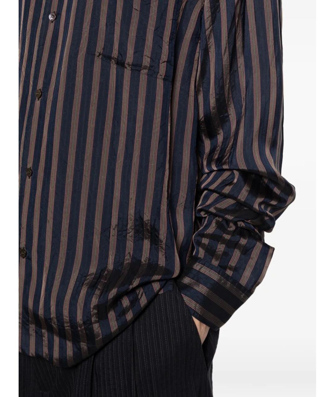 DRIES VAN NOTEN Синяя кэжуал рубашка, фото 4