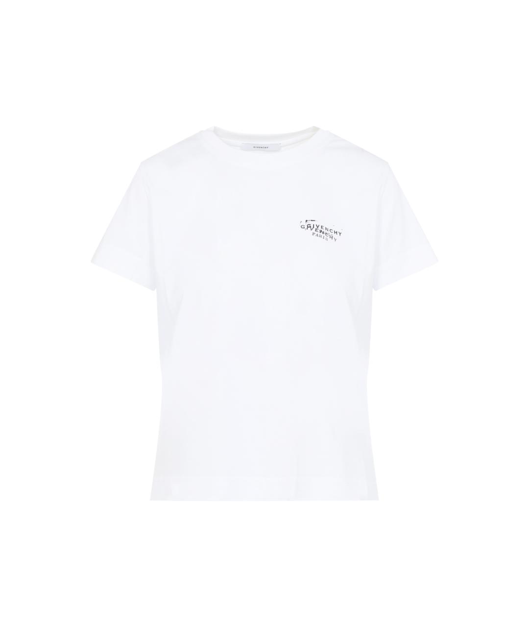 GIVENCHY Белая хлопковая футболка, фото 6