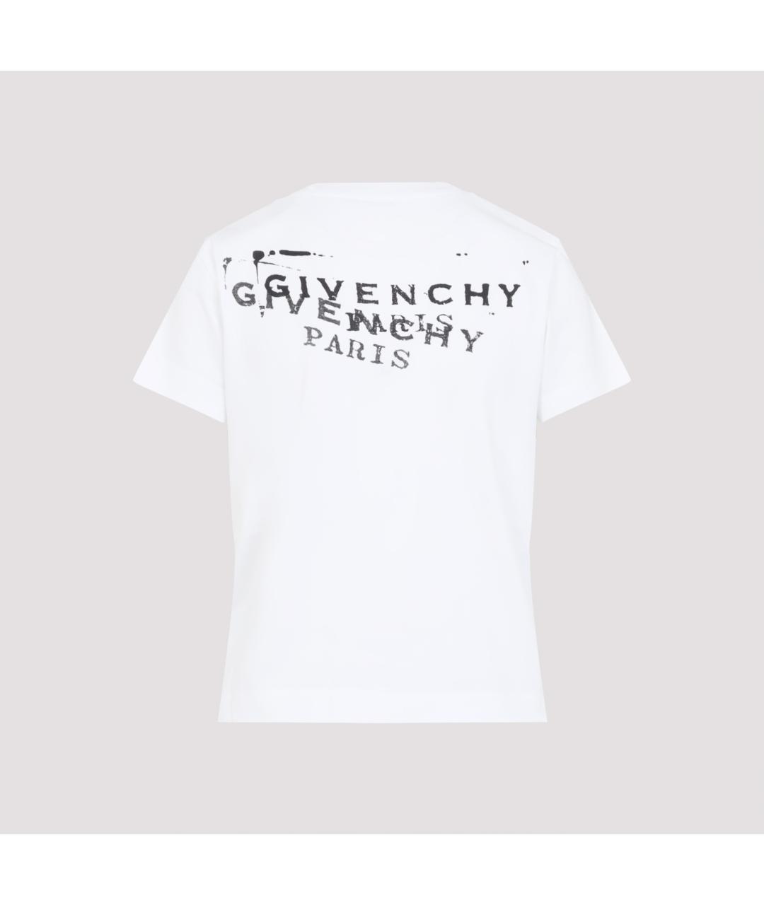 GIVENCHY Белая хлопковая футболка, фото 4