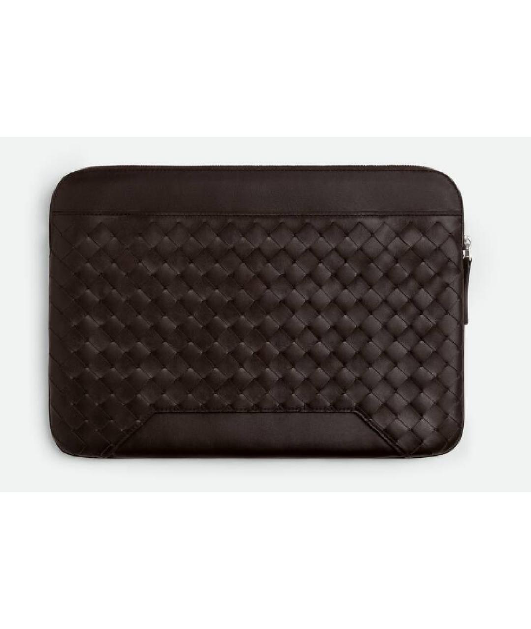 BOTTEGA VENETA Коричневая кожаная папка для документов, фото 2