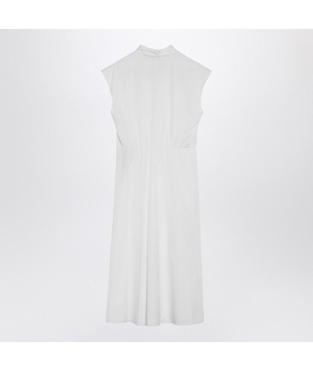 VALENTINO Белое хлопковое повседневное платье, фото 2