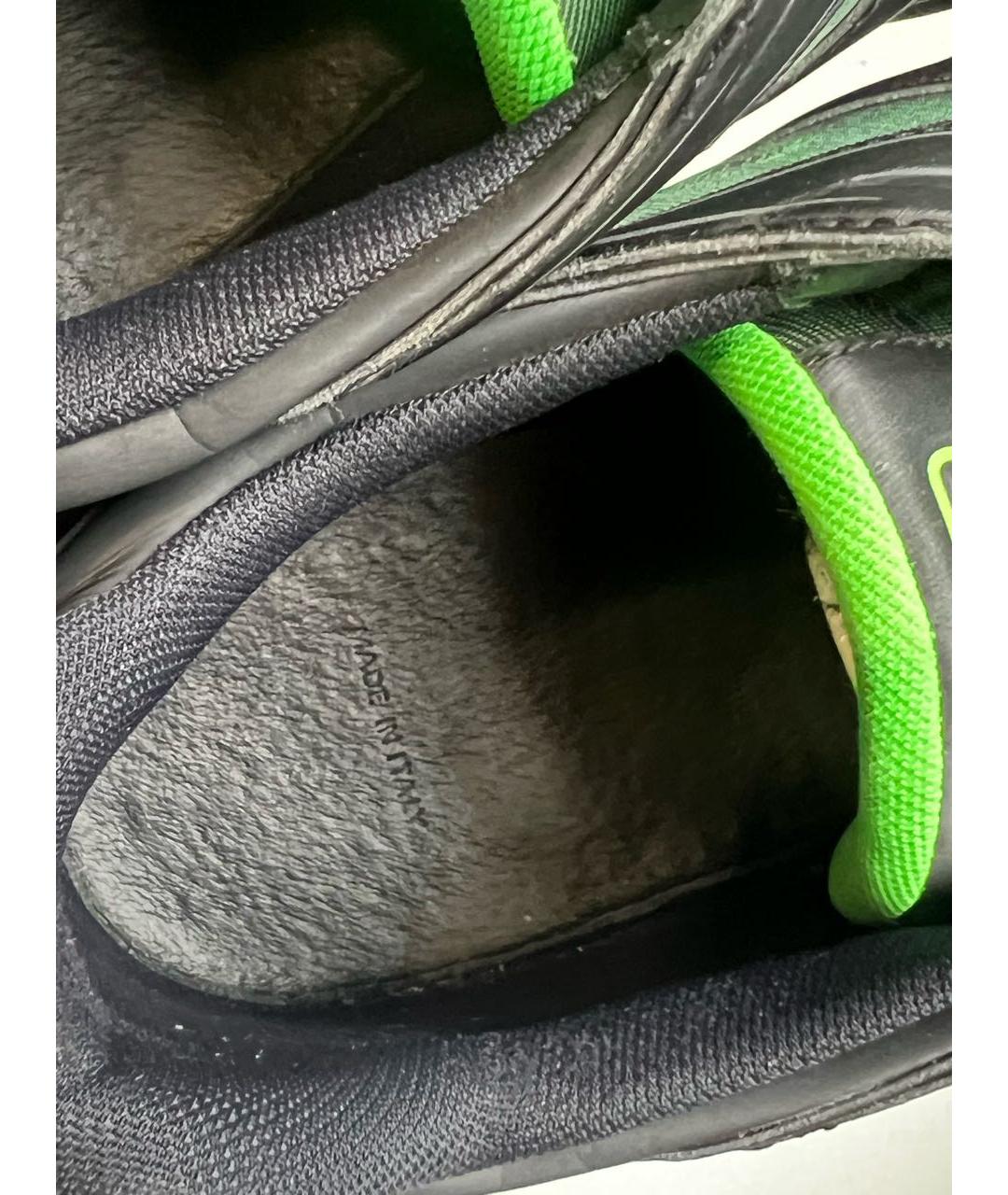LOUIS VUITTON Зеленые текстильные низкие кроссовки / кеды, фото 7