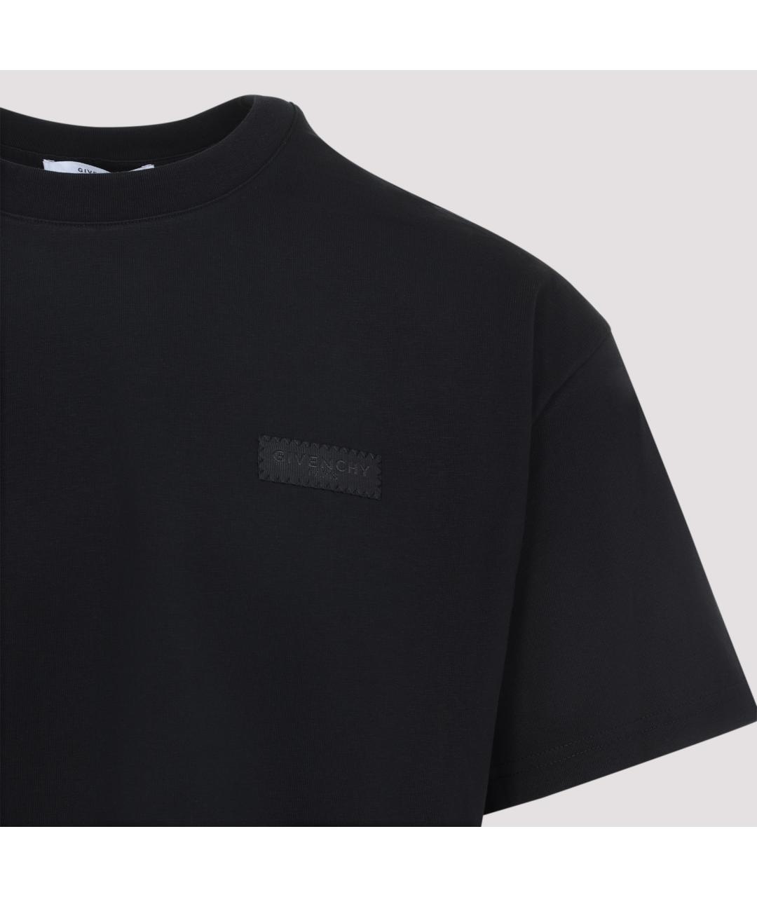 GIVENCHY Черная хлопковая футболка, фото 5