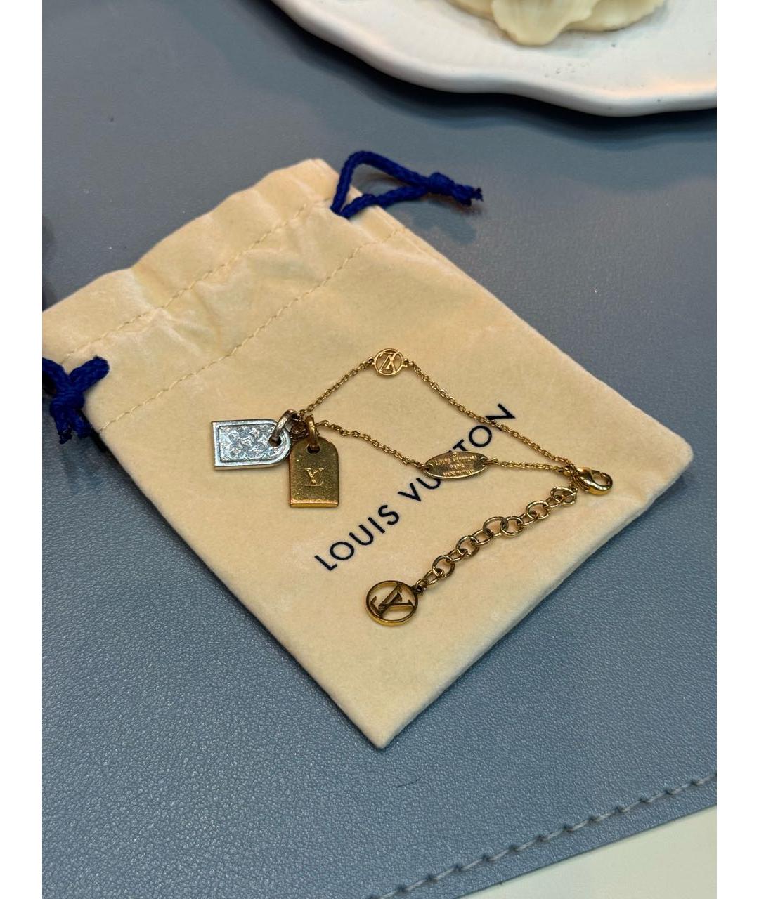 LOUIS VUITTON Золотой браслет, фото 7