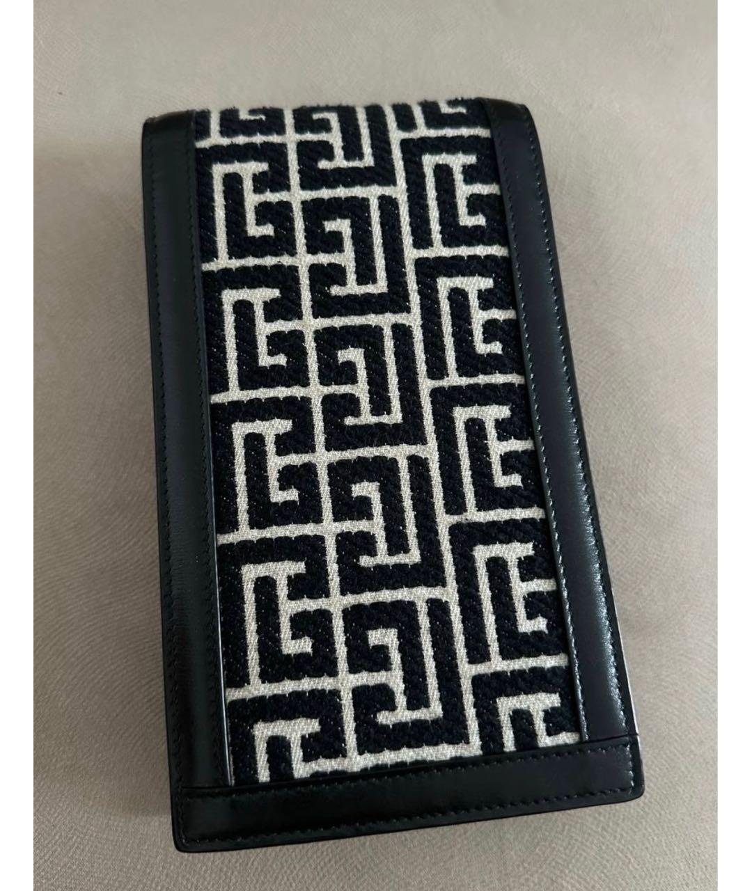 BALMAIN Черная кожаная сумка через плечо, фото 4