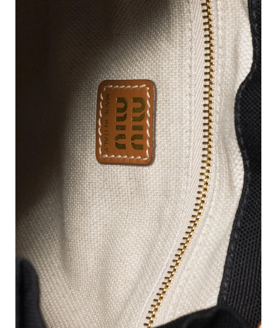 MIU MIU Черный тканевый рюкзак, фото 7