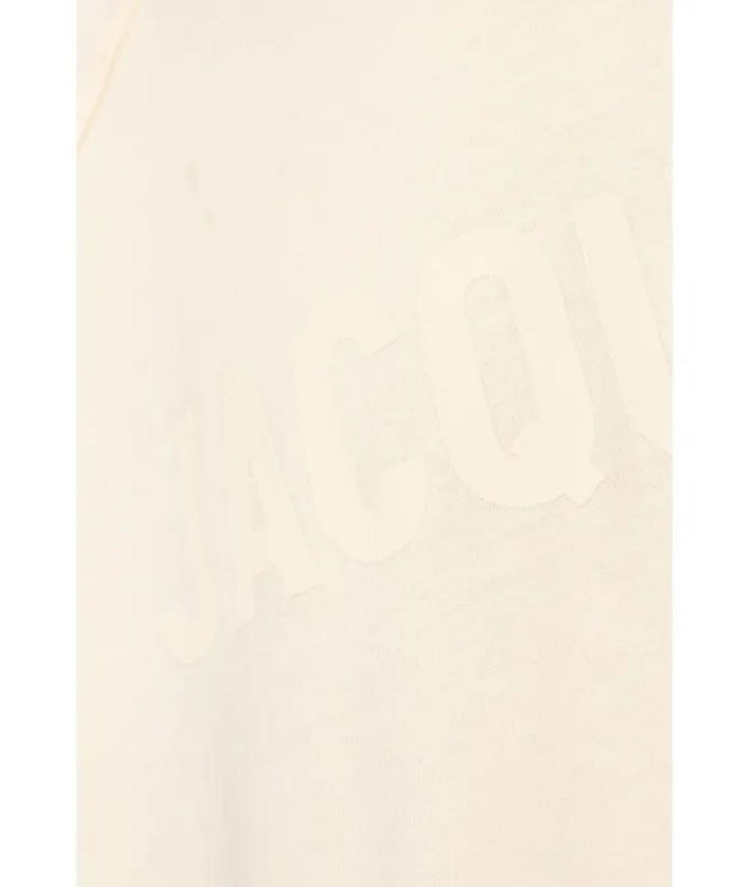 JACQUEMUS Бежевая хлопковая футболка, фото 4
