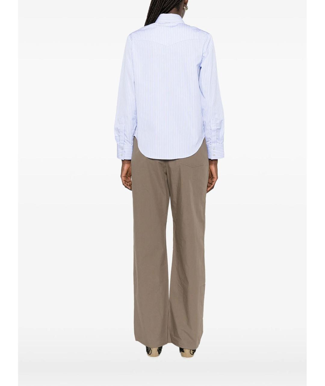 A.P.C. Голубая хлопковая рубашка, фото 4