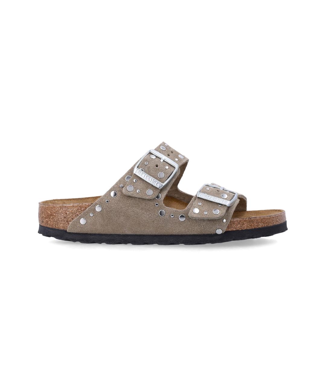 BIRKENSTOCK Серые замшевые сандалии, фото 6