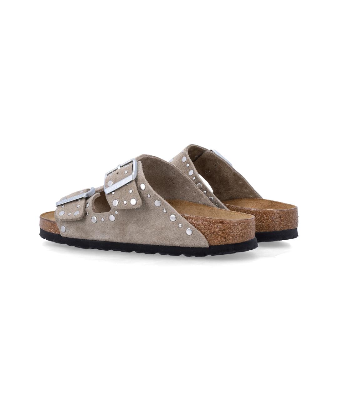 BIRKENSTOCK Серые замшевые сандалии, фото 3