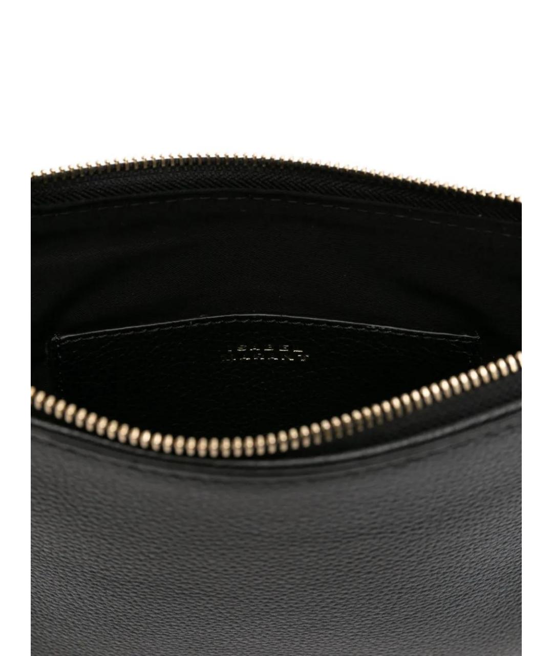 ISABEL MARANT Черная кожаная сумка через плечо, фото 5