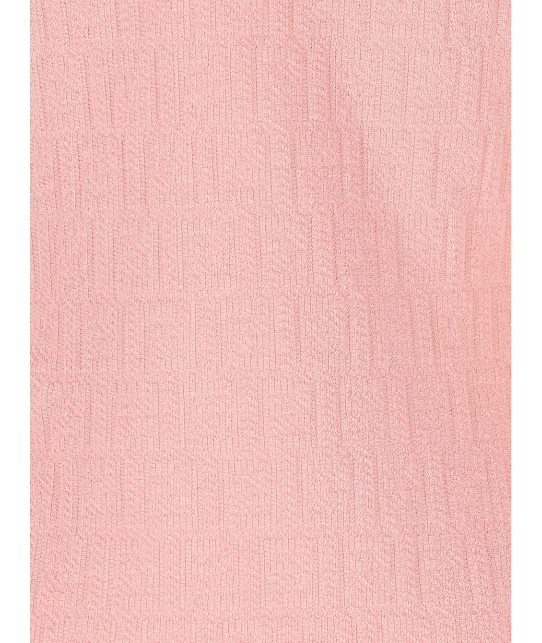 FENDI Розовое хлопковое повседневное платье, фото 4