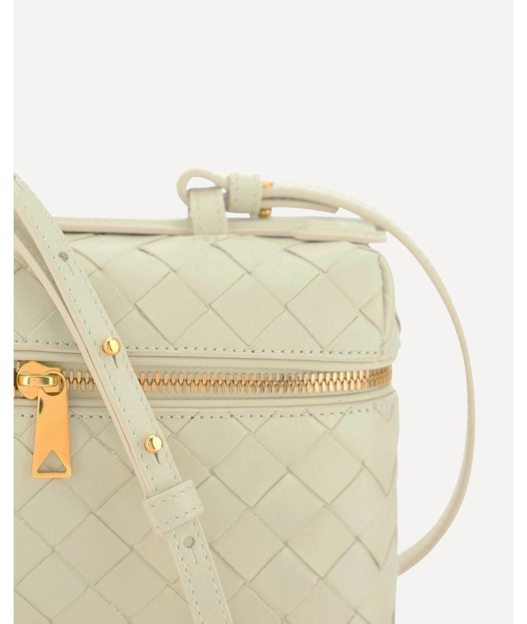 BOTTEGA VENETA Бежевая кожаная сумка через плечо, фото 4