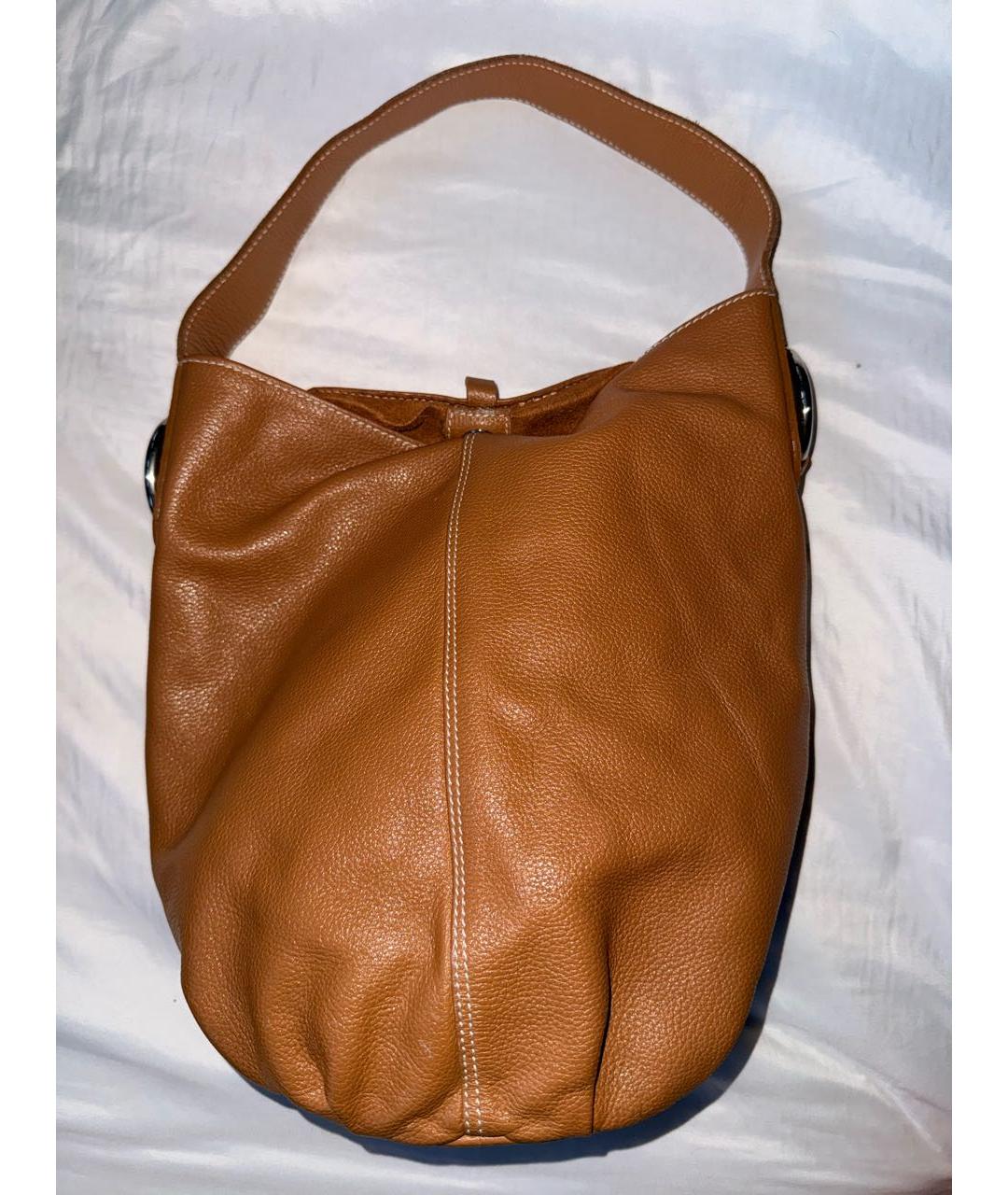 TOD'S Коричневая кожаная сумка через плечо, фото 5