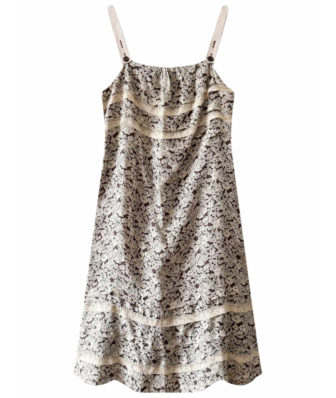 SPORT MAX CODE Бежевый шелковый сарафан, фото 1