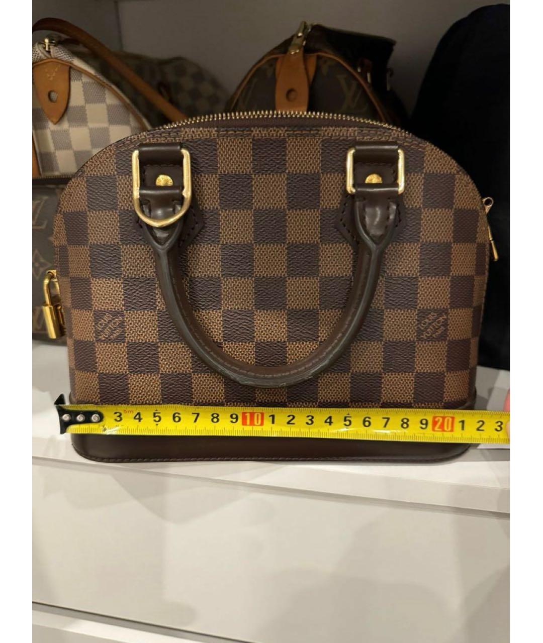 LOUIS VUITTON Коричневая сумка с короткими ручками, фото 5