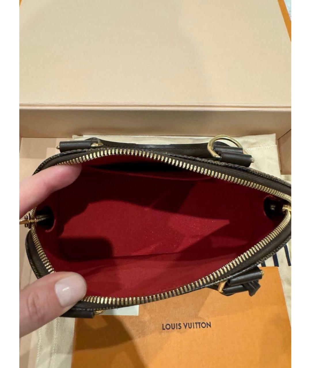 LOUIS VUITTON Коричневая сумка с короткими ручками, фото 6