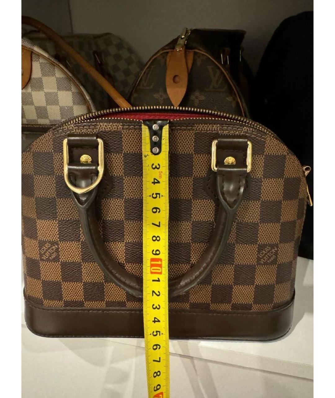 LOUIS VUITTON Коричневая сумка с короткими ручками, фото 4