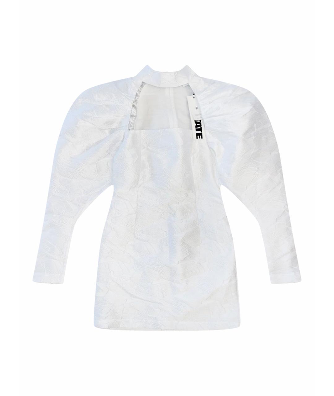 ROTATE Белое полиэстеровое коктейльное платье, фото 1