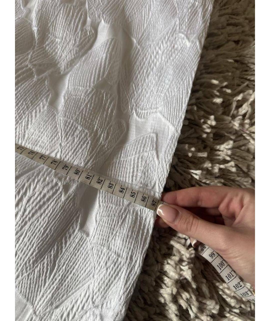 ROTATE Белое полиэстеровое коктейльное платье, фото 8